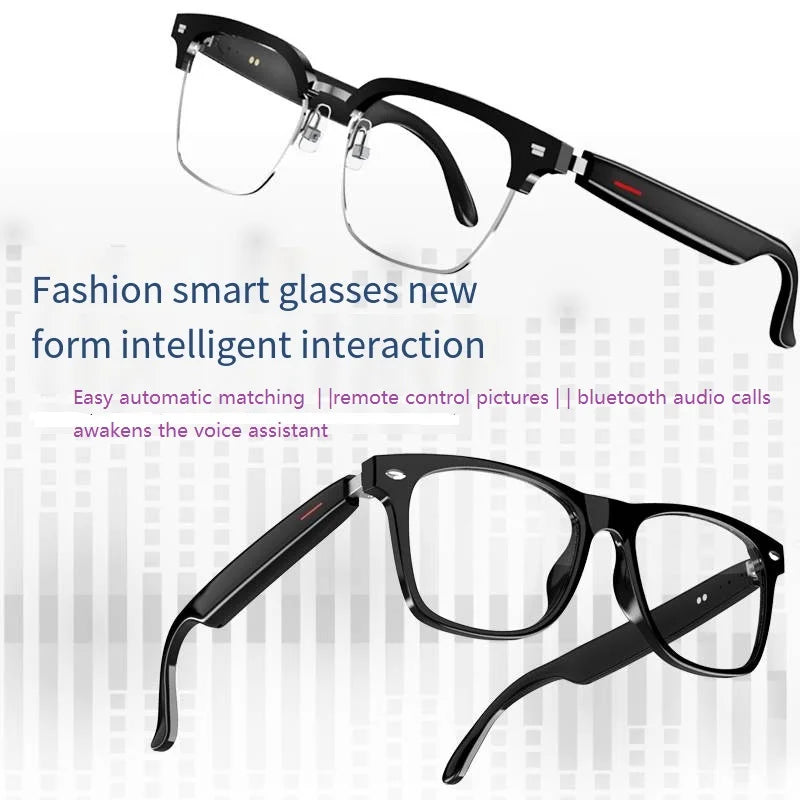 Revolutionary Bluetooth Smart Glasses with Anti-Blue Light Protection - Waterproof and Touch Control for Men and Women